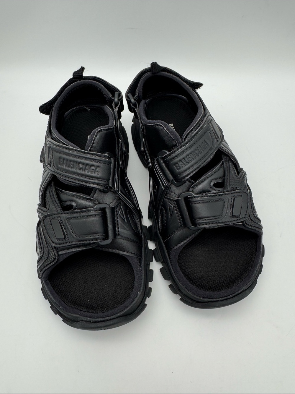 Balenciaga Track Sandals for Kids – Black – Size EU 32 / US 1 / UK 13